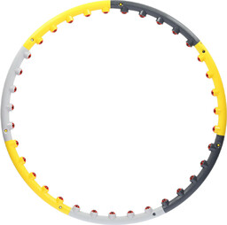 Hula hop masujący z magnesami HHP005 grey-yellow -