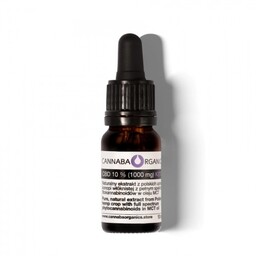 Olejek CBD 10% z olejem MCT w buteleczce