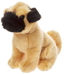 Maskotka Pies Mops siedzący 20cm
