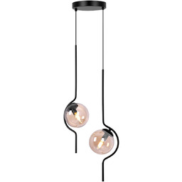 Kaja Podwójna lampa wisząca Vela K-5337 kule szklana