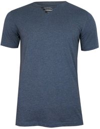 Niebieski Bawełniany T-Shirt -PAKO JEANS- Męski, Krótki Rękaw,