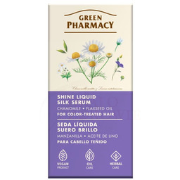 Płynne serum jedwabne rumianek i olej lniany, Green