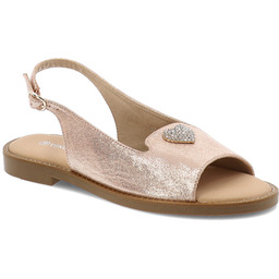 Vinceza Złote Sandały Modne Obuwie Damskie