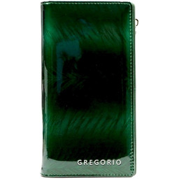 Gregorio FF-124 GREEN portfel damski skórzany zielony