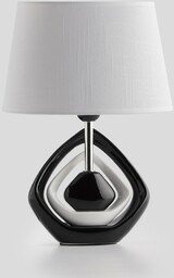 lampa stołowa z ceramiczną podstawą matty