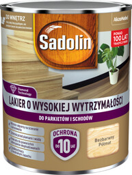 Lakier o wysokiej wytrzymałości półmat 2,5 l Sadolin