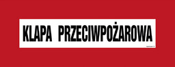 BC116 KLAPA PRZECIWPOŻAROWA, PN - PŁYTA PCV 1MM;