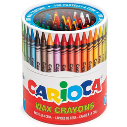 Carioca Woskowe kredki, kredki woskowe dla dzieci, zmywalne,