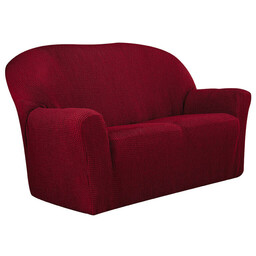Nueva Textura Super streczowe pokrowce NIAGARA bordo kanapa