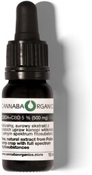 Olejek CBDA + CBD 5% surowy z chlorofilem