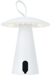 Zewnętrzna przenośna lampa stołowa LED Boise, biały, USB,