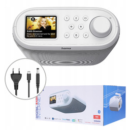 Radio cyfrowe Hama DIR400 Dab+ Internet Bluetooth białe