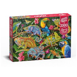 CherryPazzi, puzzle, amazing chameleons, 2000 el.