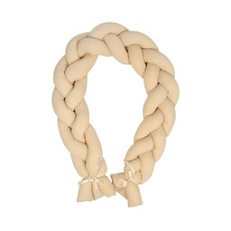 Babymatex Ochraniacz do łóżeczka Warkocz Muślin kremowy długość