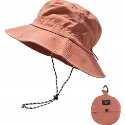 CZAPKA SKŁADANA ANTY UV NYLONOWA UNISEX WYTRZYMAŁA CZERWONA