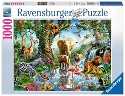 Tradycyjne Puzzle Ramkowe graficzne Trudne 1000 elementów Dźungla