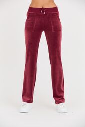 JUICY COUTURE Bordowe damskie spodnie dresowe Del Ray