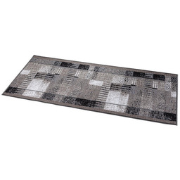 Decodoma Dywan bieżnik Patchwork szary 67 x 250