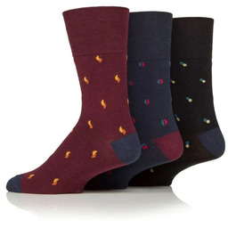 Gentle Grip 3PACK Bezuciskowe skarpety męskie - Syndicate