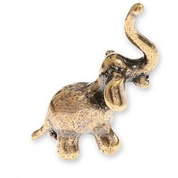 FIGURKA MALEŃKI ZŁOTY SŁONIK kolor stare złoto zwierzęta