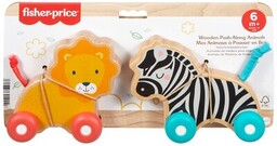 FISHER PRICE Zabawka Drewniane zwierzątka do pchania JFN19