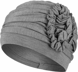 Turban Lotus-Uni Bamboo by Christine Headwear, szary, One