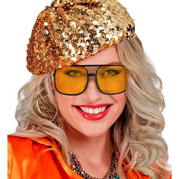 Okulary Pilotki żółte - 1 szt.