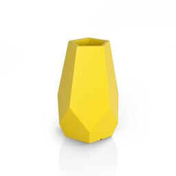 Wysoka donica Bari 71 cm żółta