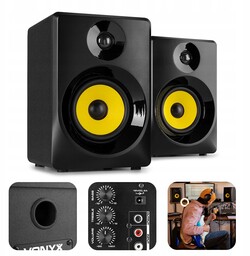 Monitory Studyjne Aktywne 100W 2szt Vonyx Czarne