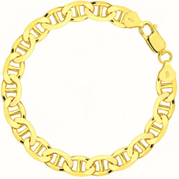 Srebrna Bransoletka Męska Pozłacana Gucci 10,50 mm pr