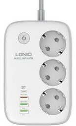 Ldnio SEW3452 3 gniazda 2m Biały Listwa zasilająca