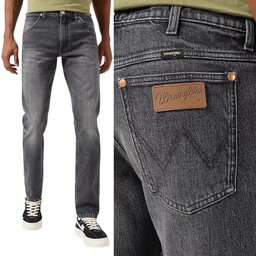Wrangler 11Mwz Slim Marshall Dopasowane Szare Spodnie Jeansowe