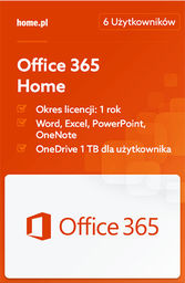 Office 365 Home - dla użytkowników domowych; 6