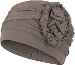 Turban Lotus-Uni Bamboo by Christine Headwear, szarobrązowy, One