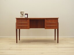 Pakamera Biurko tekowe, duński design, lata 60, produkcja: