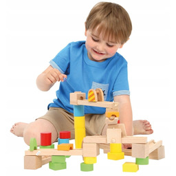 Kolejka Grawitacyjna Kulodrom Drewniany 40 Ele Zabawka