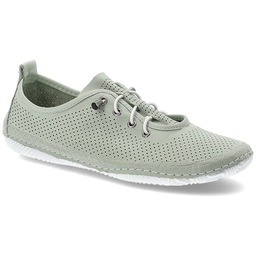 Artiker Zielone Półbuty Obuwie Damskie Ze Skóry Naturalnej