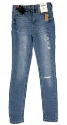 Spodnie jeansy Jegging wysoki stan Mudd 0US XXS