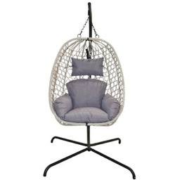 PROGARDEN Fotel wiszący 954402 Jasnoszary
