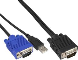 InLine 60667D KVM zestaw kabli, USB, do przełącznika