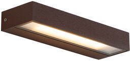 QAZQA Nowoczesna lampa ścienna brązowo-rdzawa z LED IP65