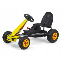 Milly Mally Gokart na pedały Viper Yellow