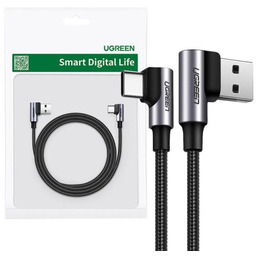 UGREEN Kabel USB-C do USB-A 2.0 kątowy US176,