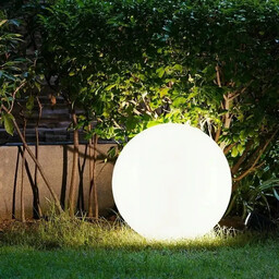Superled Kulista lampa ogrodowa Balli biała SLP8301 1xE27