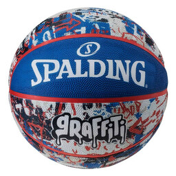 Spalding Piłka koszykowa Graffiti niebiesko-czerwona 84377Z