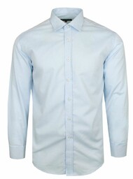 Błękitna Koszula na Spinki - Wólczanka - Slim