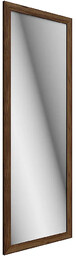 Elior Prostokątne wiszące lustro w orzechowej ramie K6-D63