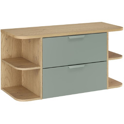 Zielona szafka pod umywalkę 100 cm z blatem