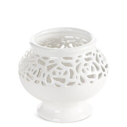 Eurofirany Wazon dekoracyjny 16x16x14 Celia kremowy 03