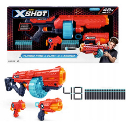X-Shot Turbo Fire Fury 4 Micro Zestaw 3